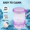 Leakproof Denture Case Purple Denture Soaking Cup False Teeth Container,