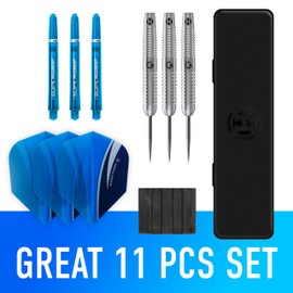 Harrows GENESIS Tungsten Steel Tip Darts 21g 22g 23g 24g 25g 26g High Traction Grip, Supergrip Shafts, Marathon Flights (26g)