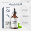 Vitamin D3 K2 (MK-7) Liquid Drops - 30ml (150 Servings)