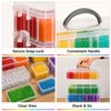 MERATIA Bead Storage Organizer, 84 Containers, 4-Tier Stackable Case