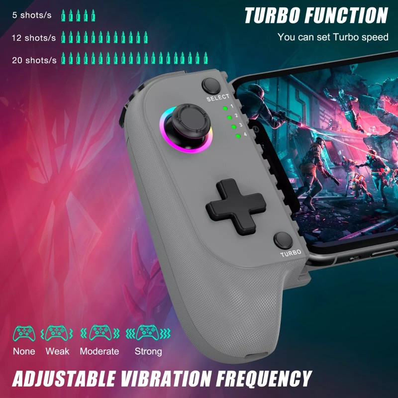 ESYWEN RGB Wireless Mobile Game Controller,Pho