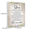 1 Corinthians 13:4-8 Wall Art,Love is Patient Religious Framed Canvas