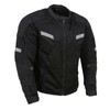 Milwaukee Leather MPM1792 Men's Black CE Armored Textile Motorcycle Jacket-