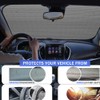 Winter Mountains Front Windshield Sun Shade Accordion Folding Auto Sunshade