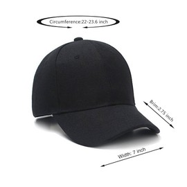 AIMALL Summer Multi-Colour Shade Baseball Cap Outdoor Peaked Sun Visor Hat, Adjustable Hook and Loop Strap, Polyester, All-Seasons Wear, Perfect for Sports, Travel, and Casual Use Black