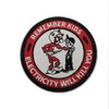 Remember Kids Electricity Will Kill You Patches Velcro Embroidery Velcro