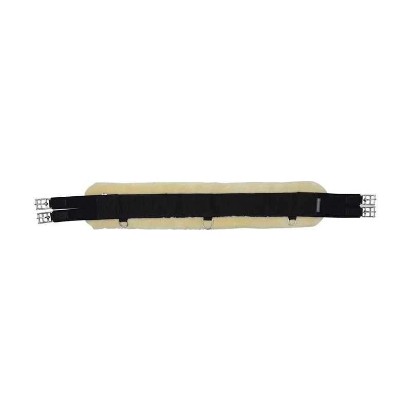 Y-H HY Detachable Faux Fur Elasticated Girths 48 inch Natural