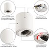 Gleonlux LED Surface-Mounted Spotlight, Flat Swivelling Spot Light, 230 V