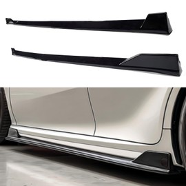 Side Skirts Extensions Fit for Toyota Camry 2018 2019 2020 2021 2022 2023 2024 2025 SE XSE 4PCS Add-On Side Skirt Kit（Glossy Black）