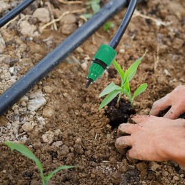Yardwe 5 Pieces Plastic Hose Connectors 4/7 and 8/11 Irrigation Sprinkler Connection Garden Irrigation System Accessories