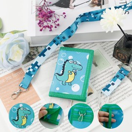 XHYASD Children's wallet, children's wallet, boys, purse, children, neck pouch, children's purse, boys, cartoon wallet for birthday gift, first day at school, black, Contemporary