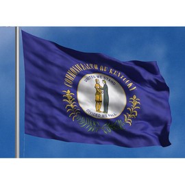 Allied Flag - 4' x 6' Outdoor Nylon Kentucky State Flag - Made in USA - Vivid Color and Fade Resistant - Reinforced Hem and Brass Grommets