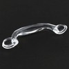 LUORNG Adhesive Drawer Knob 2PCS Transparent Acrylic Pull Handles, Dresser