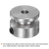 sourcing map Single Groove Pulley 4 mm Fixed Bore 16
