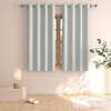 UPOPO Light Grey Room Darkening Curtains 54 inches Long Window