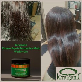 KERARGANIC Xtreme Repair Restorative Mask (16oz/473ml) - Deep conditioning mask designed to restore and to strengthen your hair.