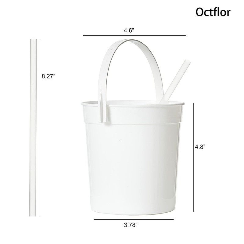 Octflor Cubos de ron de plástico para bebidas (10 unidades),