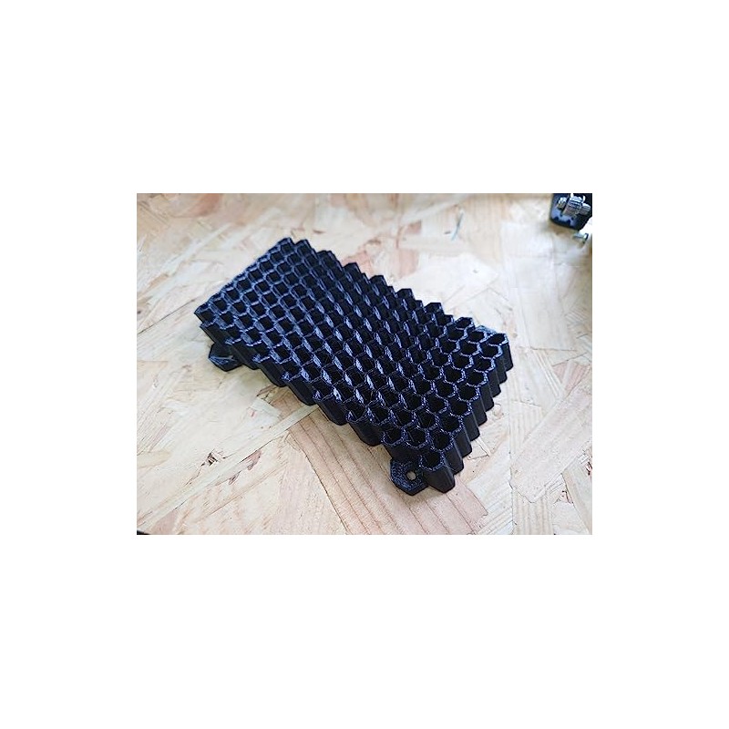 Hex Bit Wall Holder Storage 1/4" 136 Spaces