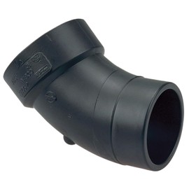NIBCO Fig No 5806-2, 4 in. ABS DWV 45 Degree Street Elbow Spigot x Hub, Solvent Weld