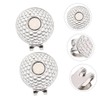 FAVOMOTO 2Pcs Delicate Zinc Alloy Golf Ball Markers Stylish Hat