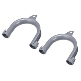 sourcing map Universal U-Shape Washer Drain Hose Hook Drain Hose Guide Gray for Washing Machine Pack of 2