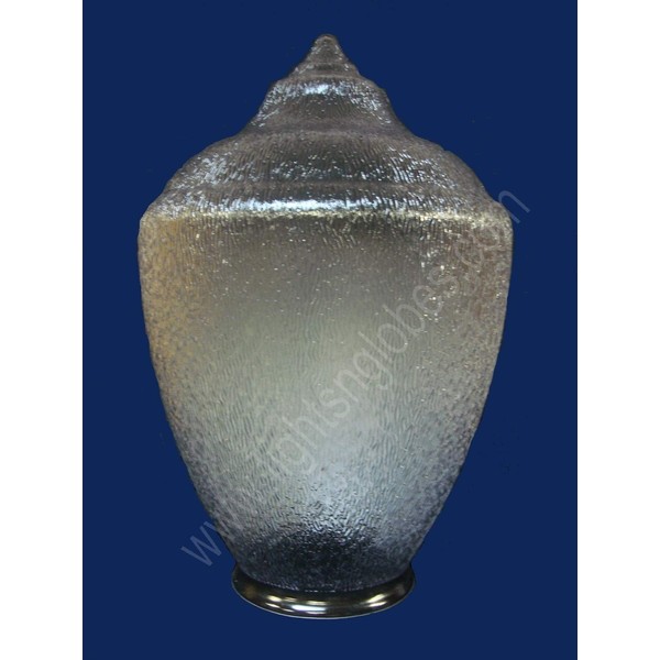 Clear - UV Resistant Acrylic - Acorn Street Lamp Globe - 23 in. High - 8 in. Neck Exterior - American PLAS-L64
