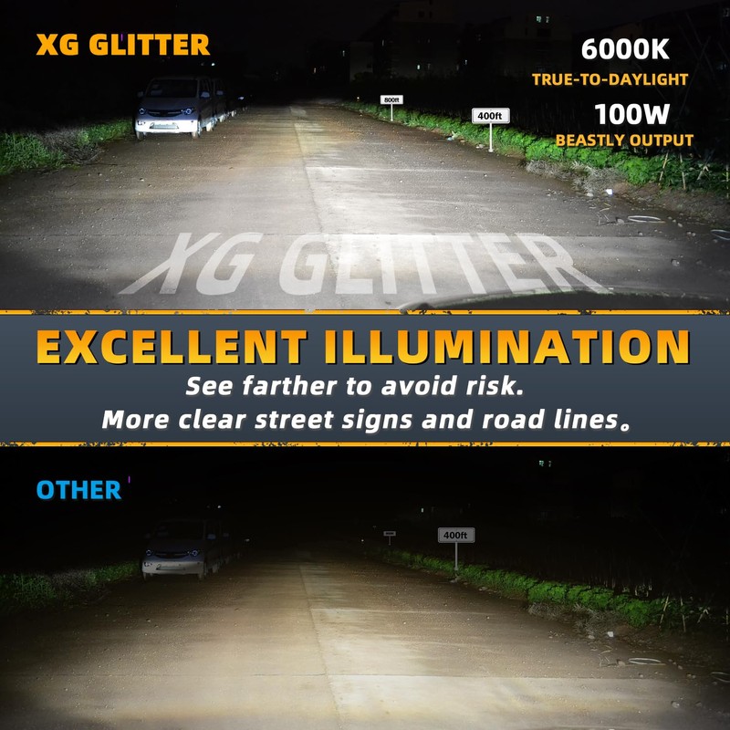 XG Glitter Headlights Fit for Dodge Charger 2006-2010 Halogen Headlight