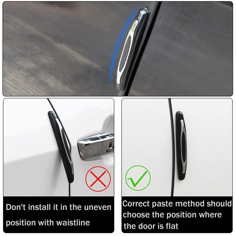4 Pcs Car Door Edge Guards Car Side Door Protector