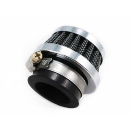 KITACO 515-0000320 Performance Air Filter for Motorcycles, Diameter 1.3 Inches (32 mm), Straight, Universal, Chrome Plated