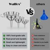 Stainless Steel Funnel, Walfos 3 Pack Kitchen Funnel with 2