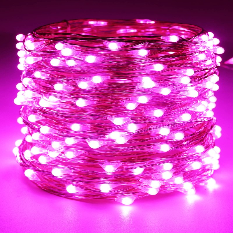 RUICHEN Silver Wire 66 Ft 200 LED USB Fairy String