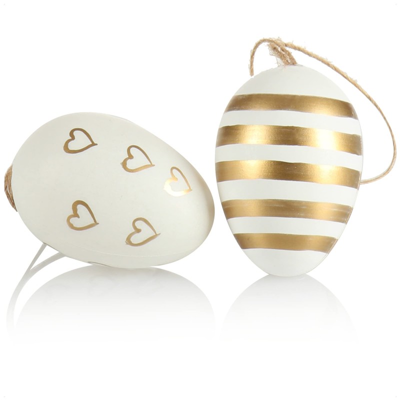 com-four® 18 x Easter Eggs for Hanging - Easter Eggs