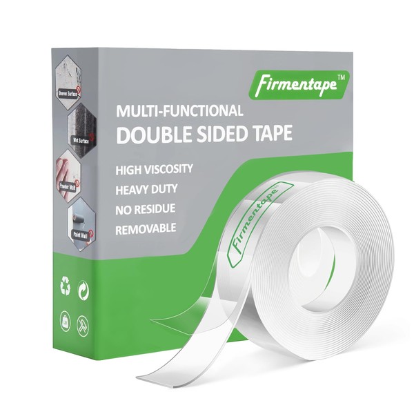 Firmentape Clear Double Sided Tape(1 in x 15 ft) Extra