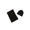 MENS SILICONE LOGO HAT AND SCARF SET
