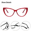QECEPEI Blue Light Glasses Cateye Women Fake Eyeglasses Anti Eye