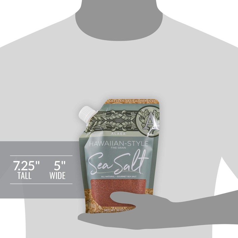 SALTWORKS Artisan Salt Company Alaea Red Hawaiian-style Sea Salt, Fine