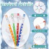 Teling Christmas Stackable Pencils Bulk with Eraser Translucent Pencil Multi