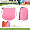 sourcing map 3.9x6.1x6.7 Stuff Sack, 2 Pack Nylon Water Resistant