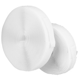 mumbi Velcro Tape for Sewing, Velcro Consisting of Hook and Fleece for Sewing, Velcro 20 mm x 5 m, White