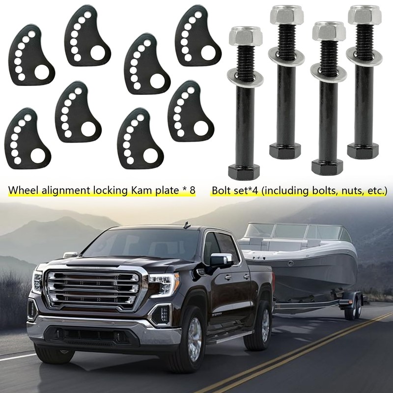 BIGLKNM Camber Bolts Kit for Chevy Silverado 1500 2500 3500
