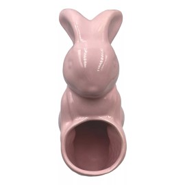Muna Maceta De Cerámica Esmaltada Decorativa En Forma Conejo