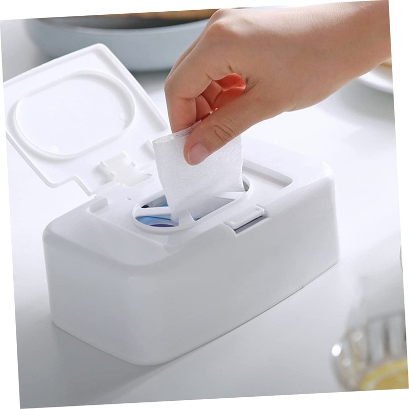 Baby Wipes Dispenser Plastic Organizer Box Storage Box Push Button