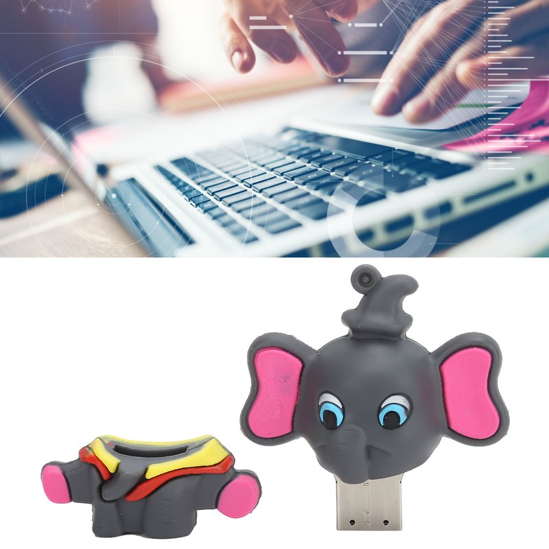 Portable USB2.0 Flash Drive Cute Cartoon Styling Data Storage Transmission