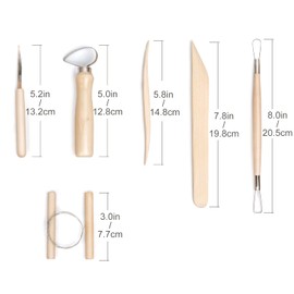 Nozomy Clay Tools,12PCS Pottery Clay Sculpting Tool Set