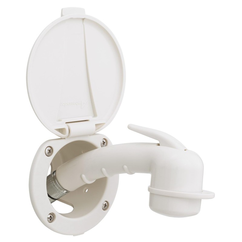Ambassador Marine Universal Collection All Plastic Recessed Shower, White