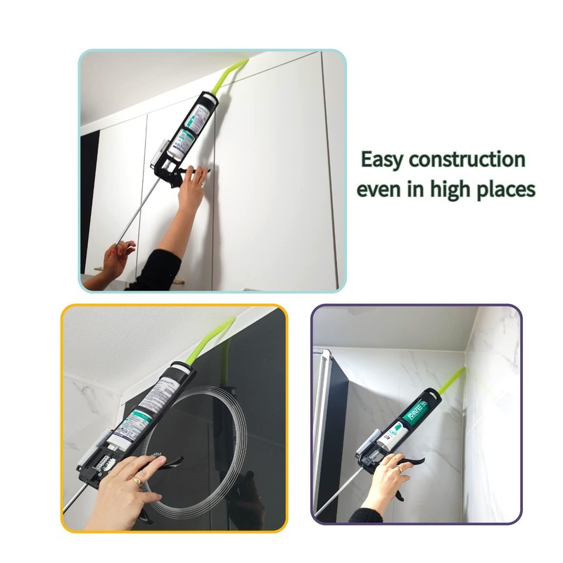 Angle/Long Plastic Nozzle Can be combined and extended, Caulk Applicator