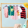 Quality Children's Plastic Non Velvet Non-Flocked Thin Compact Hangers Swivel