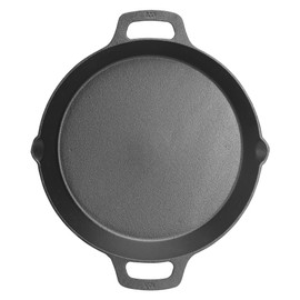 WINCO Cast Iron Skillet, Black , 12"