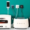 YEYIT 4 Pcs Power Plug Wall Storage Holder,Wall-Mounted Power Plug