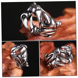 FOMIYES 1pc Dragon Claw Open Ring Fashion Accessory for Men Unique Finger Decor for Festivals Parties and Daily Wear Eye Catching Design present for